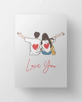 Постер "Love you" 600х1000