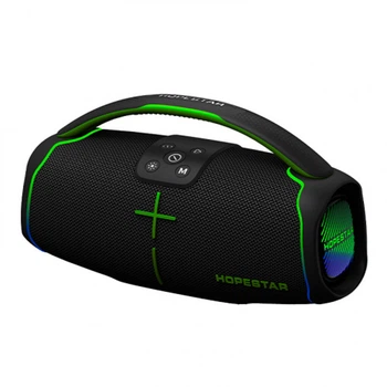 Портативна колонка HOPESTAR H61, 50W, BT5.3, TWS, TF, AUX, FM, IPX6, 6000mAh, 4-6h, Black