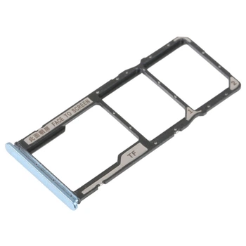 Держатель SIM-карты Xiaomi Poco M4 5G, С разъемом на карту памяти, Голубой - 355129