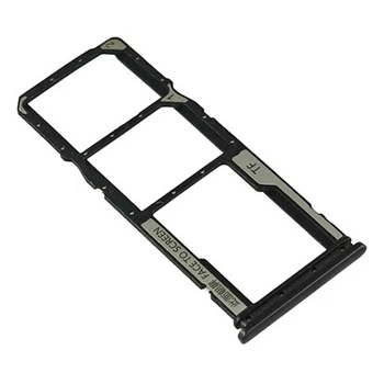 Держатель SIM-карты Xiaomi Redmi 9C, С разъемом на карту памяти, Черный - 222381
