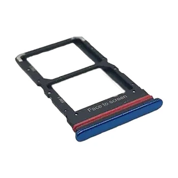 Держатель SIM-карты Xiaomi Redmi Note 10 5G, С разъемом на карту памяти, Синий - 281155