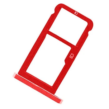Держатель SIM-карты Xiaomi Redmi Note 8 Pro, С разъемом на карту памяти, Красный - 242627