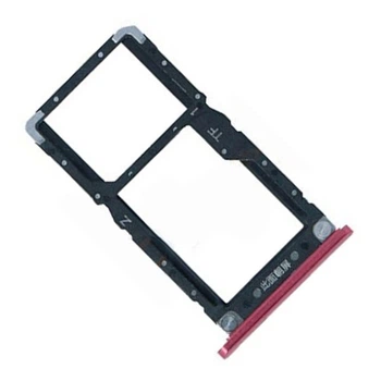 Держатель SIM-карты Xiaomi Mi8 Lite / Mi8x, С разъемом на карту памяти, Красный - 213506