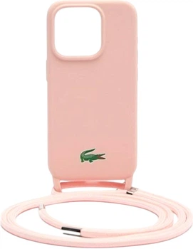 Etui Lacoste do iPhone 15 Pro Silicone Cord Light Pink (LCHCP15LSCCRLP)