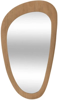 Lustro wiszące Atmosphera 91475 SOPHIE asymetryczne w stylu rockabilly 70 x 40 cm Brązowe (3560232735813)