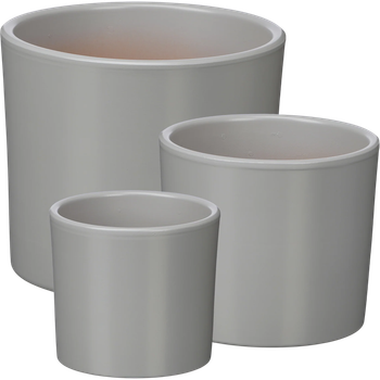Zestaw doniczek ceramicznych Ibergarden Ø 14, 17, 22 cm Szary (100082)
