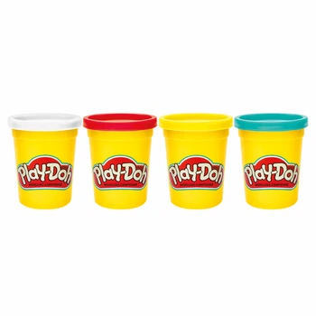 Пластилин Набор для творчества HASBRO Play-Doh 4 баночки
