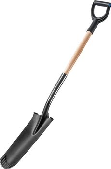 Szpadel drenarski Kadax Lerum 121 x 14 cm Czarny (K4204)