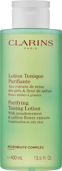 Тонізувальний лосьйон з екстрактами таволги і гамамелісу 400 мл Clarins Purifying Toning Lotion