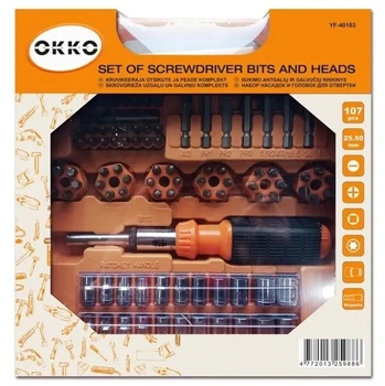 Zestaw bitów i wierteł Okko YF‑40102/YF‑40103 (4772013259886)