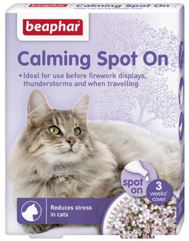 Заспокійливі краплі для котів Beaphar Сalming Spot On Cat 3 шт (8711231139019)
