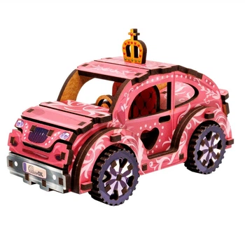 Деревянный 3D конструктор "Turbo Princess" Puz-00969, 70 деталей
