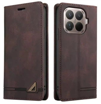 Чохол книжка на магніті G.Q. для Xiaomi 15T Pro кавовий гаманець