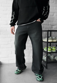 Джинси Staff 031 dark gray baggy 31