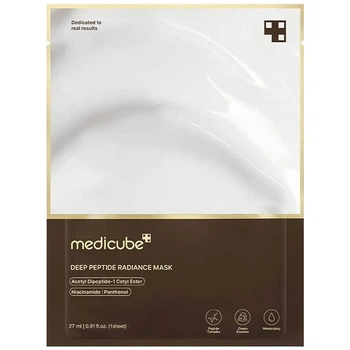 Тканевая маска с пептидами для сияния кожи Medicube Deep Peptide Radiance Mask 27 г
