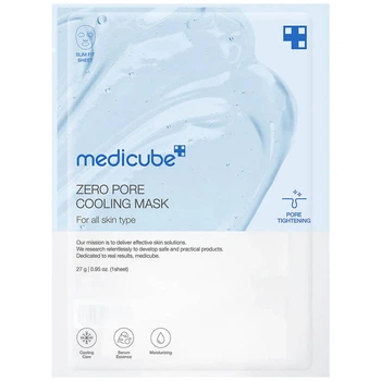 Охлаждающая тканевая маска для сужения пор Medicube Zero Pore Cooling Mask 27 г