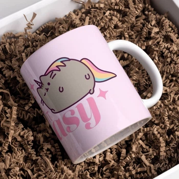 Чашка глянцевая Pusheen Пушин 330 мл (ПУ00073)