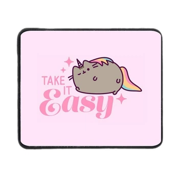 Игровая поверхность Коврик для мышки с оверлоком Pusheen Пушин 180х220 мм (ПУ000078)