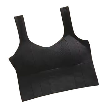 Жіночий спортивний бюстгальтер Push Up для йоги та фітнесу one size 60-90 black
