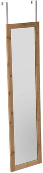 Дзеркало на двері 5five Simply Smart 61252 підвісне з бамбуковою рамою 110 x 30 x 1.5 см Коричневе (3560237560229)