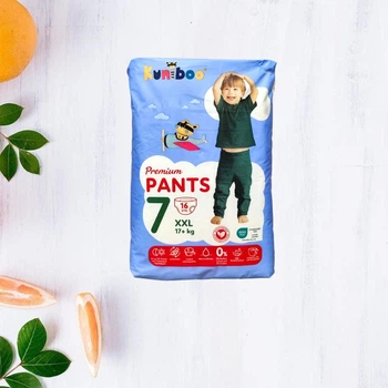 Підгузки-трусики Kuniboo Premium 7 17+кг 16шт