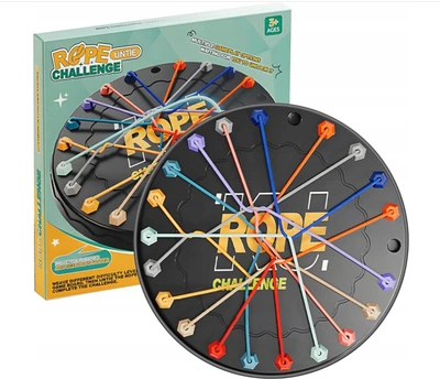 Настольная игра - головоломка Распутай веревки Rope Challenge игрушка для детей и взрослых, тренировка логического мышления Шнурочки