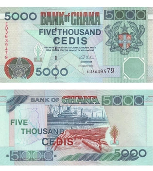 Банкнота 5000 седі Гана 2006 рік UNC