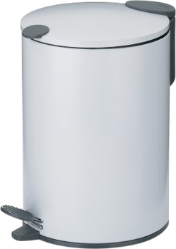 Сталевий кошик для сміття Kela Mats Білий 3 л (4025457236136)
