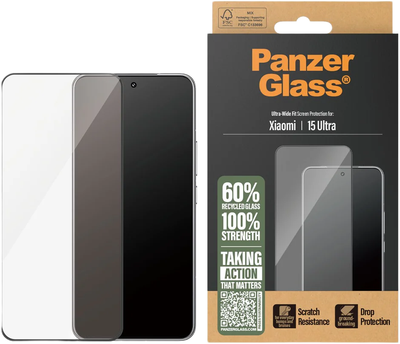 Загартоване скло PanzerGlass Ultra-Wide Fit для Xiaomi 15 Ultra (5715685020643)
