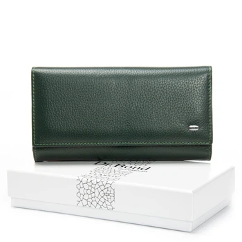 Большой женский кошелек Classic из натуральной кожи DR. BOND PR-251204-41293 зеленый