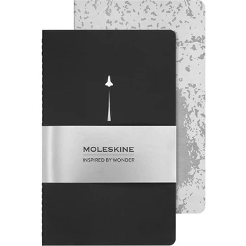 Набір записників Moleskine Cahier NASA середній Неліновані 2 шт 8056999277536