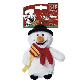 Игрушка с пищалкой Снеговик для собак M-Pets Christmas Dog Toy Holly 20х10х7 см (6953182744832)