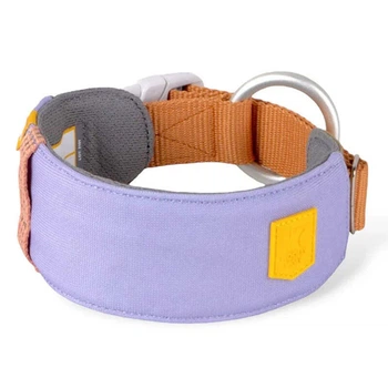 Woolly Wolf Alpha 360 Collar Lavender - Нашийник з м'якою підкладкою та світловідбивачами для собак M / 35-45 см (6430072385851)