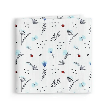 Пеленка Cosas BLUE WILDFLOWERS Муслин 75х75 см (4822052434246)