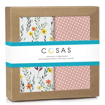 Набор пеленок Cosas FLOWERS Бязь 80x100 см 2 шт (4822052227329)