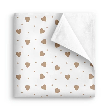 Непромокаемая пеленка Cosas BEIGE HEARTS Ранфорс 50х70 см (4822052443569)