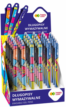 Набір стираючих ручок Happy Color Display Автоматичні Сині 30 шт (ZES5902979022586)