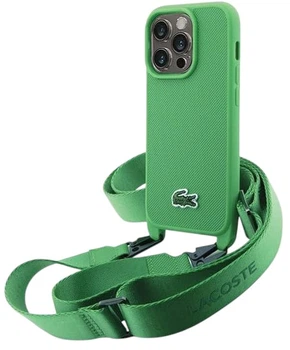 Etui Lacoste do iPhone 15 Pro max Iconic Petit Pique Crossbody Green (LCHCP15XSPVCN)