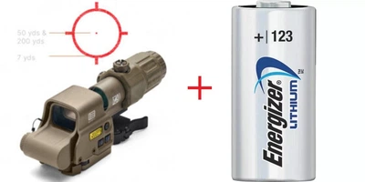Комплект EOTECH HHS VIII (EXPS3-0 + G33 3X) Tan + Подарок Батарейка Energizer CR123 Lithium 3V , 1500 mAh