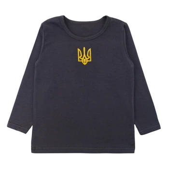 Реглан дитячий стрейч-кулір Арлекін Герб 4199-452 98 см Темно-сірий