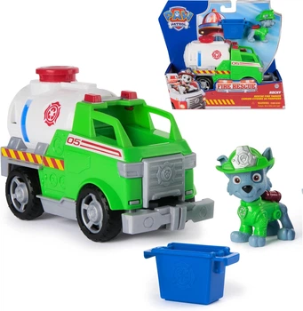 Щенячий патруль Рятувальна вантажівка з фігуркою Роккі Paw Patrol Fire Rescue Rocky Rescue Fire Tanker Spin Master (6072642)