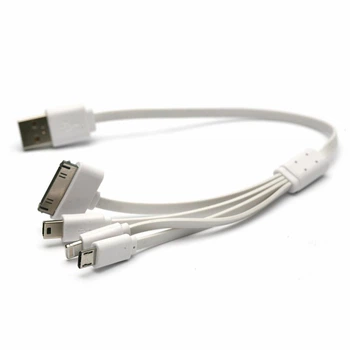 Дата кабель USB 2.0 AM to Lightning + Micro 5P + Mini 5P + Apple 30pin PowerPlant (m511254)