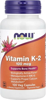 Вітамін K2 Now Foods Вітамін К2 100 мкг 100 гелевих капсул (733739009906)