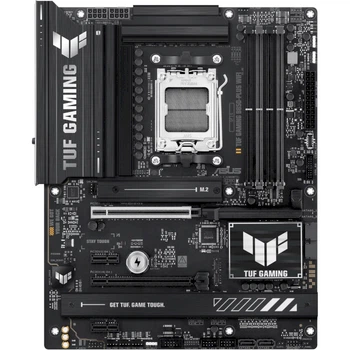 Материнская плата ASUS TUF GAMING B850-PLUS WIFI ATX sAM5 AMD B850 4xDDR5 3xM.2 4xSATA DP HDMI USB4 Black