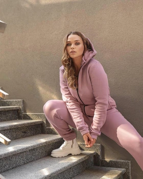Комбинезон флисовый Come See And Buy Зима 50-52 Пудровый