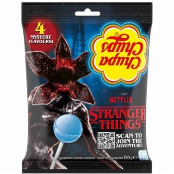 Льодяники на паличцi Chupa Chups Stranger Things (4 flavours) (10 шт.) - 120 g