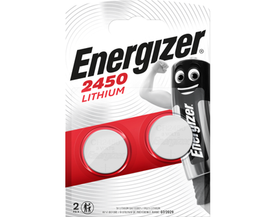 Батарейки літієві Energizer CR2450, 3 В, 2 шт