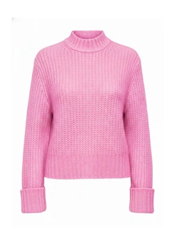 Джемпер жіночий Oversize в'язаний меланж Pigalle Рожевий 20089 S (укр 42)