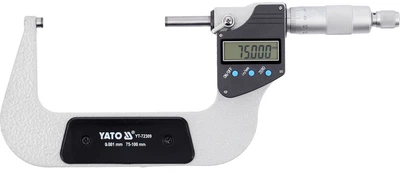 Мікрометр Yato YT-72309 цифровий зовнішній 75-100 мм / 0.001 мм (5906083122378)