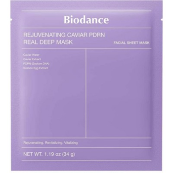 Ночная гидрогелевая маска для лица с экстрактом икры Biodance Rejuvenating Caviar Pdrn Real Deep Mask, 34 г